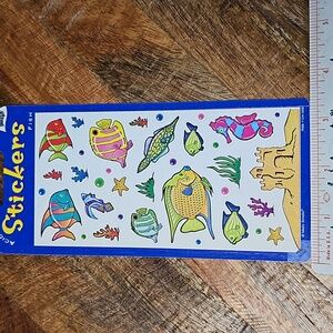 Vintage Mello Smello sticker sheet fish